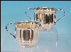 Antique ROGERS Silverplate Sugar Bowl & Creamer Set Reflections
