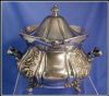 FORBES SILVER Victorian Quadruple Silverplate Silver Plate Ornate Lidded Soup Tureen A812