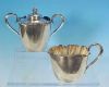 Antique JAMES W. TUFTS Quadruple Silver Plate Creamer and Covered Sugar Bowl Tea Set