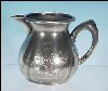 Antique PEERLESS Quadruple Silver Plate Silverplate Satin Finish Creamer Pitcher A832