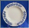 ETRURIA & BARLASTON Embossed QUEEN'S WARE WEDGWOOD Blue on White Ash Tray