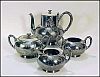 Antique HOMAN Quadruple Silverplate Tea Set