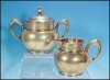 Antique Hartford Quadruple Silverplate Sugar Bowl & Creamer Set #1411