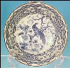 Blue & White Porcelain Bowl Japanese Fine Porcelain Imari Peacock