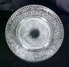 Elegant Pressed Glass Candy Dish Fleur-de-lis A916