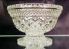 Pressed Glass Crystal Footed Bowl Open Candy Dish