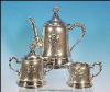 Antique Rose Silver Co. Quadruple Silverplate Tea Set