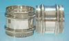 Pair Antique Silver Plate Napkin Rings