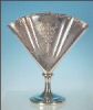 Antique Monarch Silver Co. Silverplate Fan Vase