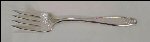 ROGERS Silver Plate Cold Meat Fork LADY DORIS / PRINCESS (c. 1929)