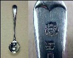 B. & J. Sippel Ltd. Silver Plate Salt Spoon Sheffield, England