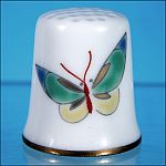 FUKAGAWA Japanese Porcelain BUTTERFLY Collectible Sewing Thimble 