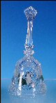 Collectible Crystal Glass UNICORN Bell Sawtooth Trim