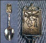 Vintage 1982 STATUE LIBERTY Centennial Celebration Collectible Souvenir Spoon S.L./E.I.Fdn, Inc., Nickel Silver