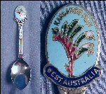 Vintage Silverplate EPNS Collectible Souvenir Spoon KANGAROO PAW, West Australia