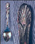 Vintage & Discontinued AURAL Stainless Collectible Demitasse Spoon Plume Tip, JAPAN, E.C.Ltd.