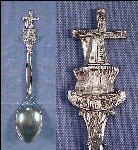 Vintage Silverplate FIGURAL DUTCH WINDMILL Collectible Souvenir Spoon HOLLAND