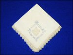 Vintage LINEN HANKY / Hankie Embroidered, Cutwork and Crochet Lace Set of Four (4)