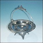 Silverplate Bride's Cake Basket