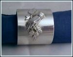 VICTORIAN QUADRUPLE SILVERPLATE Silver Plate Bride's Wedding Napkin Ring