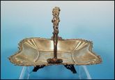 Antique WALDORF QUADRUPLE SILVERPLATE  Silver Plate Cake Dish Basket