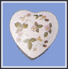 Vintage Bone China Wedgwood RIBBON CASCADE Miniature Heart Trinket Box