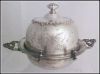 Antique Poole Silverplate Covered Butter Dish