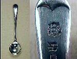 B. & J. Sippel Ltd. Silver Plate Salt Spoon Sheffield, England